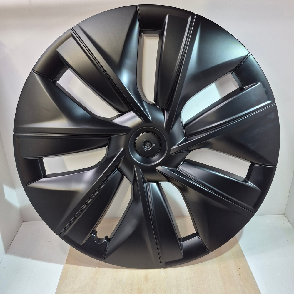 Tesla Model Y 19 Inch Hubcaps Matte Black Turbine Wheel Covers Set of 4 Gemini‎